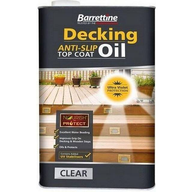 Barrettine clear anti slip decking oil | nourishes & protects