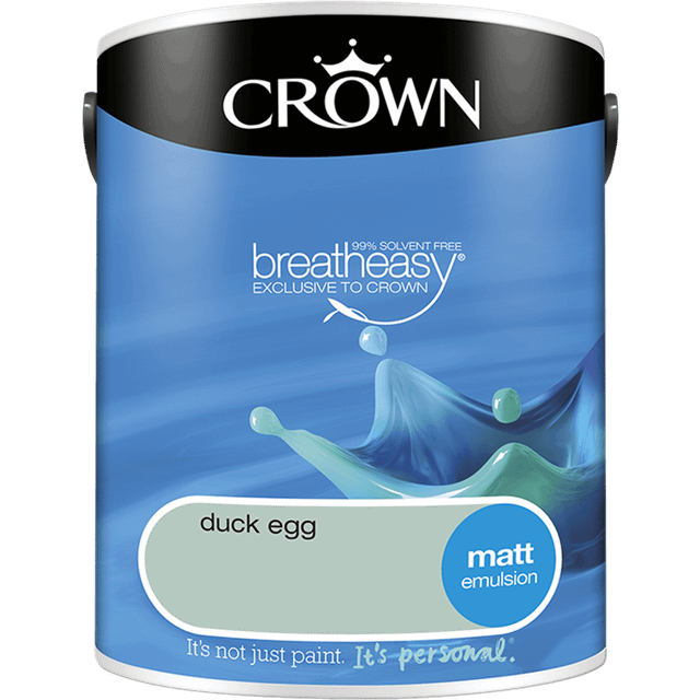 Crown Matt Emulsion Paint - Duck Egg - 5L