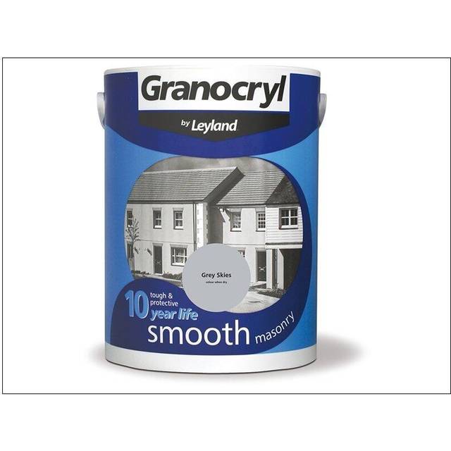 Granocryl Smooth Masonry Paint, Grey Skies, 5L