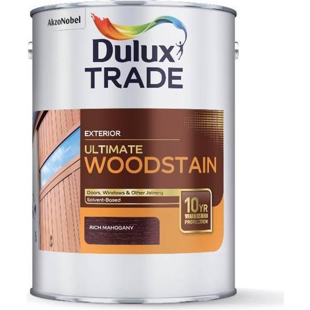 Dulux Trade Ultimate Weathershield Woodstain - Ebony - 1L - Ebony