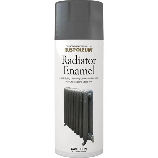 Rust-Oleum Cast Iron Grey Radiator Enamel Spray Paint 400ml