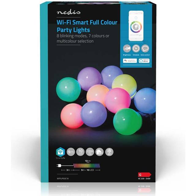 SmartLife Dekorativ Ljuskedja m. 10 st. LED-lampor