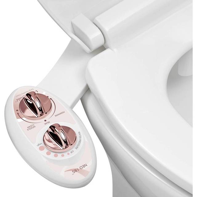 LUXE Bidet NEO 185 - Non-Electric Bidet Toilet Attachment with Self-cl