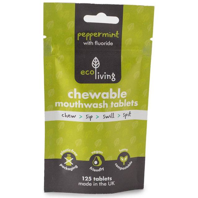 EcoLiving Mouthwash Tabletter Refill Pepparmint fluorid
