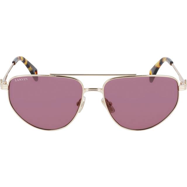 Lanvin LNV105S 718 Men&#39;s Sunglasses Gold Size 58 (58)