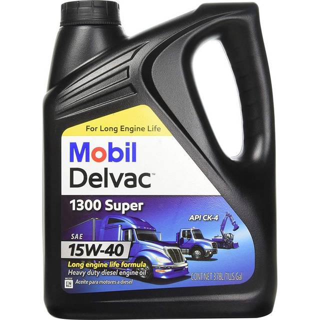 Delvac 1300 15W-40 Super Diesel Engine Oil, Extra High, 1-Gallon MOB1304G