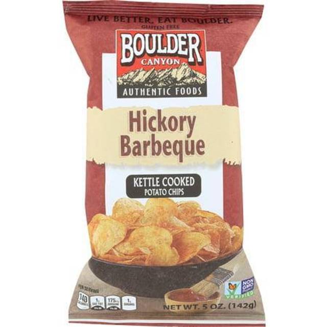 Boulder Canyon Kettle Style Potato Chips Hickory Barbeque 5 oz