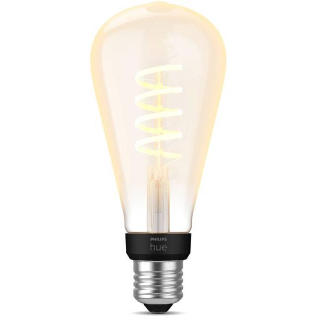 Philips Hue White Ambiance 7W ST72 E27 LED Single Filament Dimmable Smart Bulb with Bluetooth