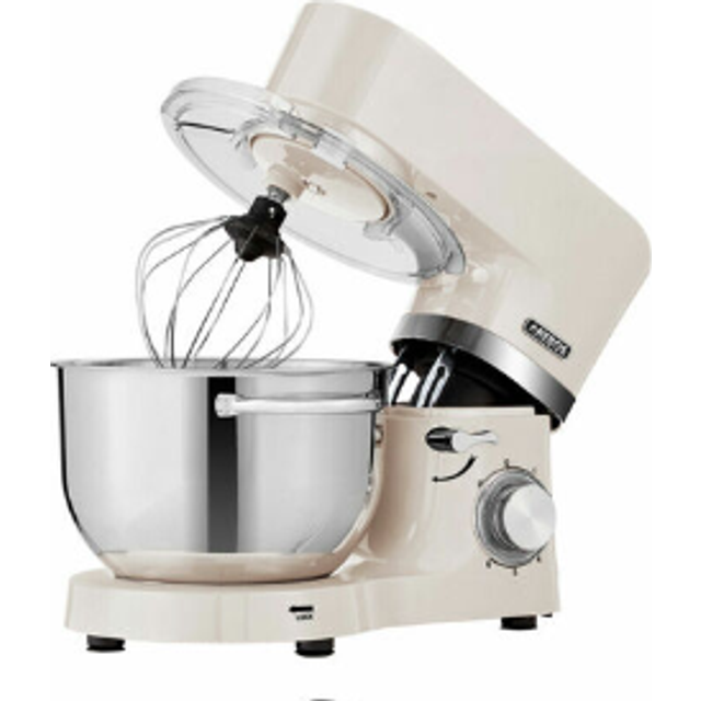 AREBOS Food Processor 1500W with 2x Stainless Steel Mixing Bowls Low Noise 6 Levels Black - Black