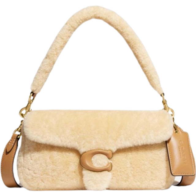 Coach Pochettes - Leather Covered C Closure Shearling Pillow Tabby 2 - beige - Pochettes for ladies - unisize
