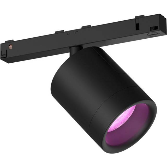 Philips Hue Perifo White and Colour Ambiance Spotlight Extension [Black] Track Lighting for Smart Home Lights, Kitchen, Dining and Livingroom.