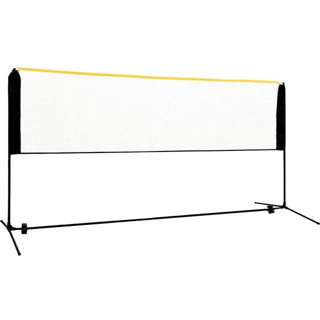 vidaXL Justerbart badmintonnät 300x103x94-158 cm metall