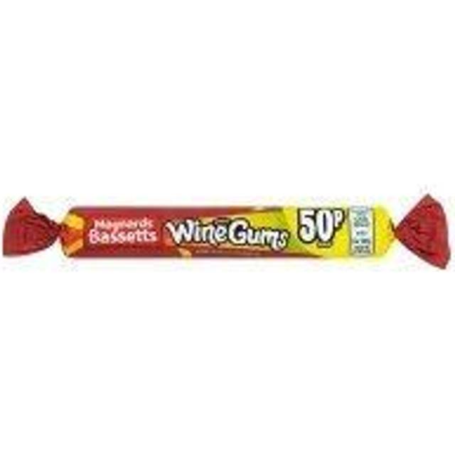 Maynards Bassetts Wine Gums 50p Sweets Roll 52g (40 x 52g)