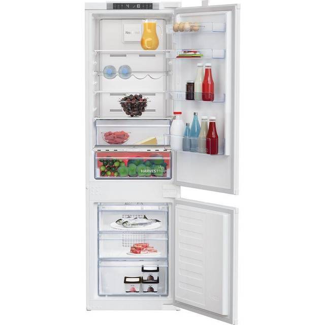 Beko HarvestFresh™ BCND4VE73 178cm High 70/30 Integrated No Frost Fridge Freezer with Sliding Door Fixing Kit - White - E Rated