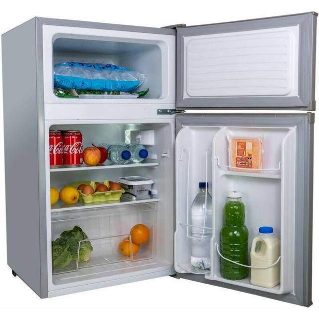 SIA UFF01SS/E 88L Silver/Grey Freestanding Under Counter 2 Door Fridge Freezer