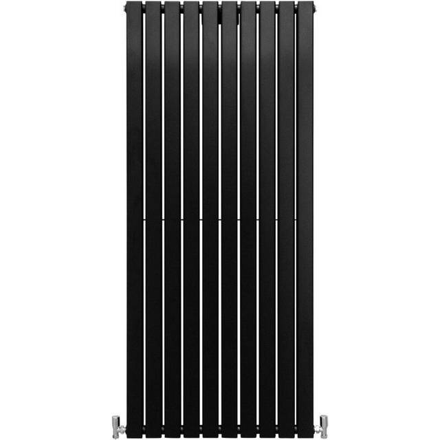 (Black, 1600 x 700mm) Flat Panel Radiators Horizontal Vertical Heater