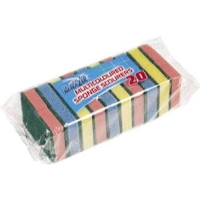 Pack of 20 Sponge Scourer Washing Up Sponges
