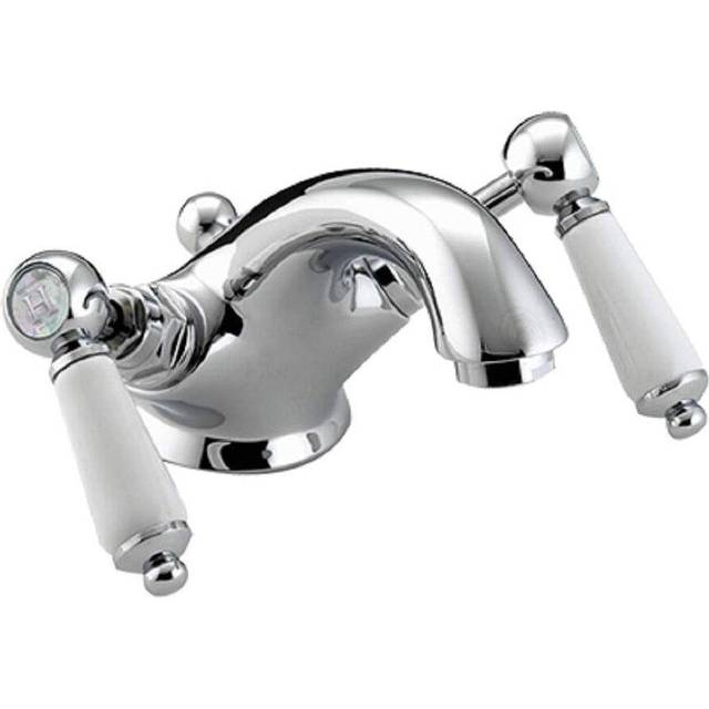 Bristan Renaissance 2 Bas Chrome Mono Basin Mixer Tap + Waste + Fixings Monobloc - One Size