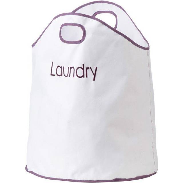 Oxford Purple Trim Laundry Bag - Premier Housewares