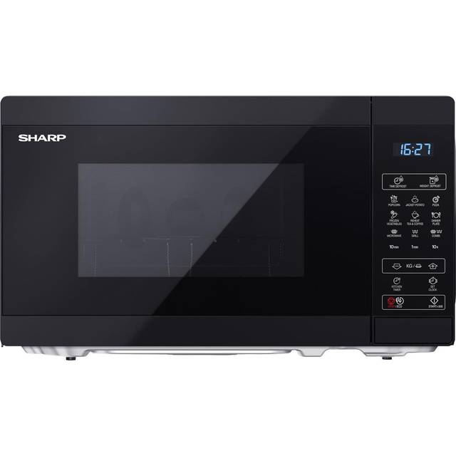 Sharp YC-MG02U-B Black 20L 800W Microwave with 1000W Grill and Touch Control