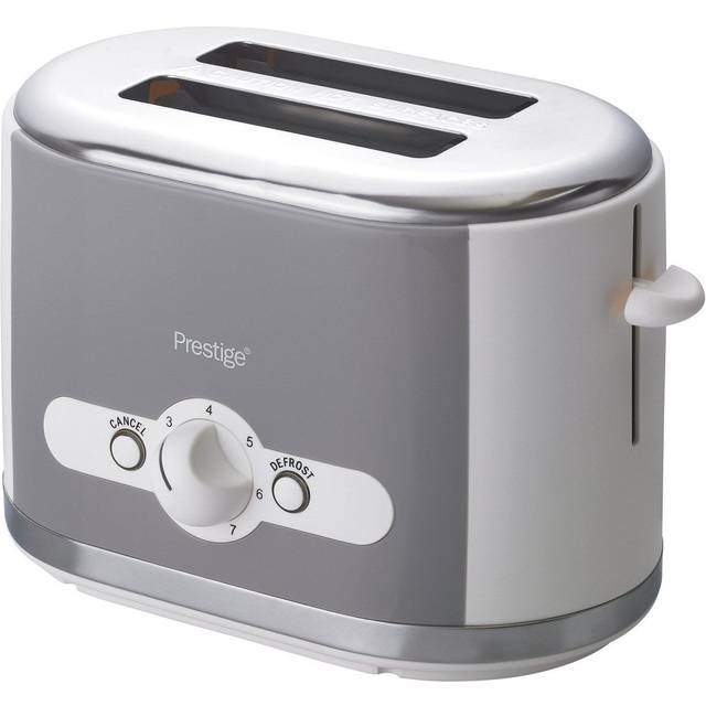 Prestige Pebble 2 Slice Toaster, Grey