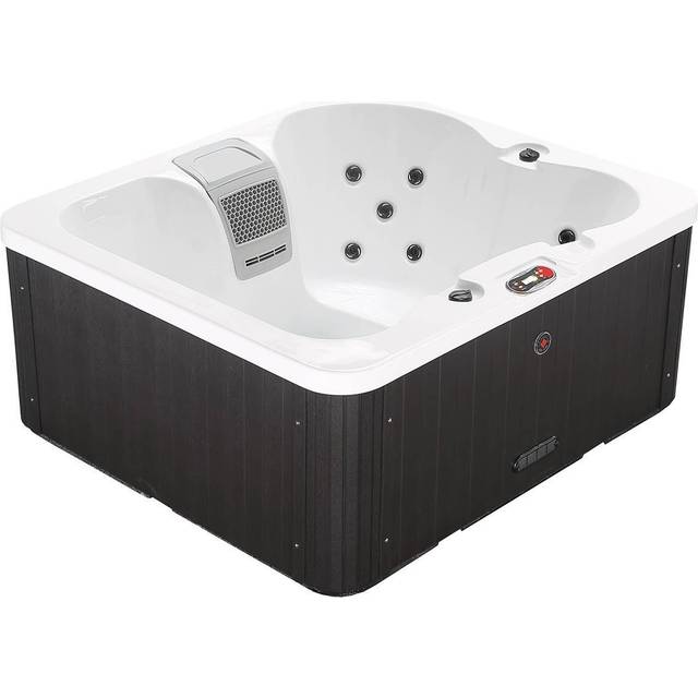 Canadian Spa Manitoba 4 person 14 Jet Hot tub with LED Lighting, Brown