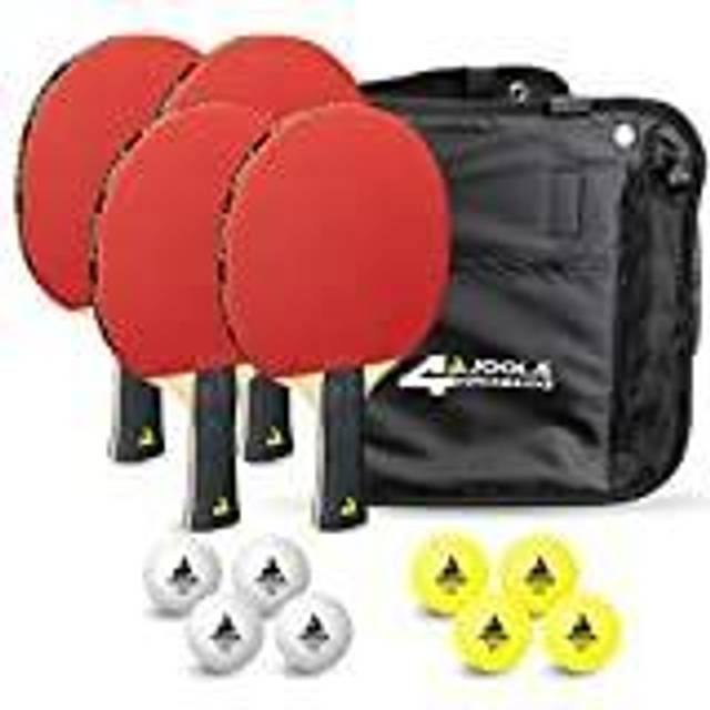 Table tennis rackets and 10 balls Joola (x4) - Rouge