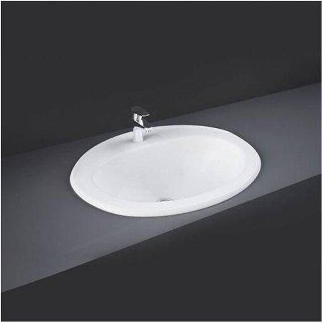 RAK Ceramics Mira Inset Basin with 1 Tap Hole | White | 560mm x 475mm x 210mm