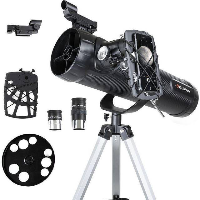 CELESTRON 114AZ-SR Reflector Telescope - Black, Black