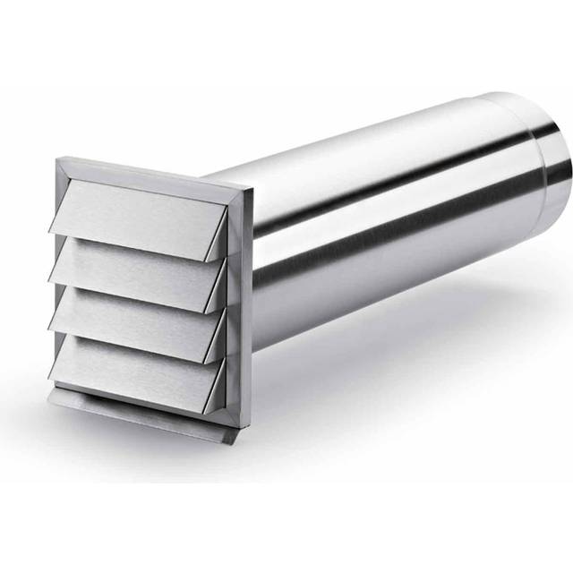 Silverline Murgennemfing Komplet Inkl. Modtryksspjæld Tillbehör Till Köksfläkt