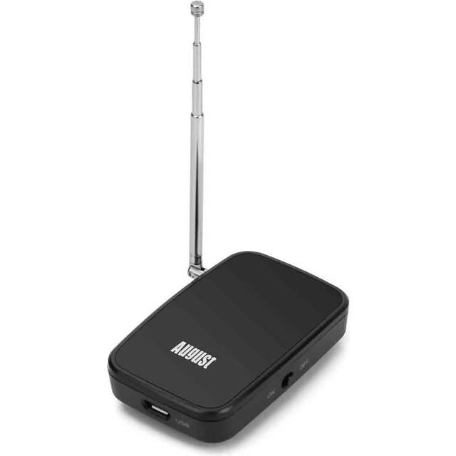 August Wi-fi Freeview Tv Receiver For Smartphones And Tablets, Black