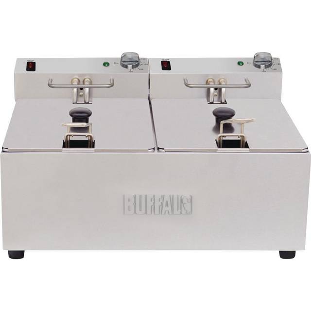 Buffalo Twin Tank Twin Basket 2x5Ltr Countertop Fryer 2x2.8kW