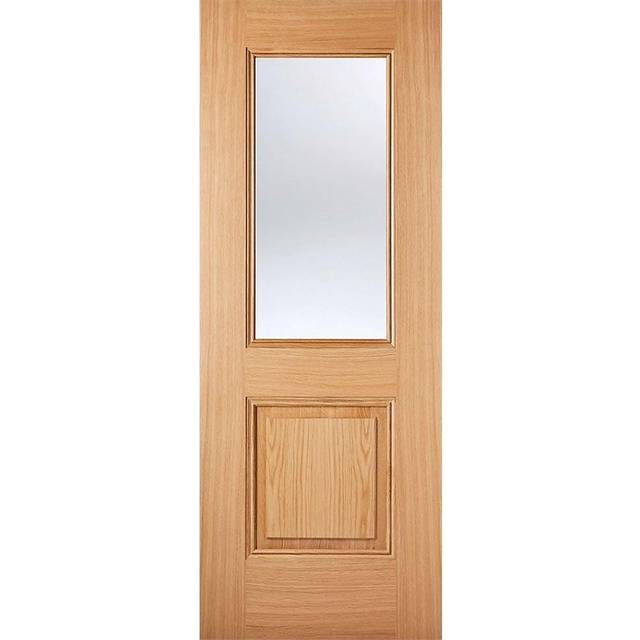 LPD Arnhem Glazed - Prefinished Internal Door (Size: 1981 x 838mm, Thickness: 35mm) Oak