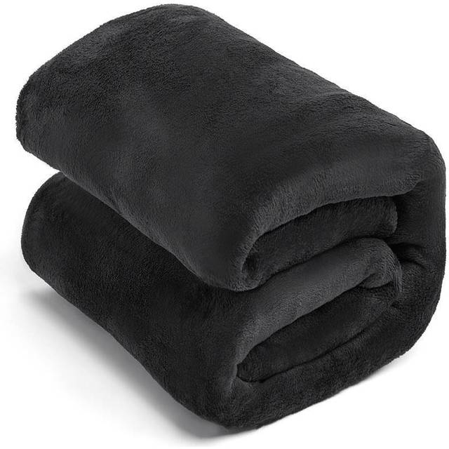 Brentfords Supersoft Throw, 120 X 150cm - Black