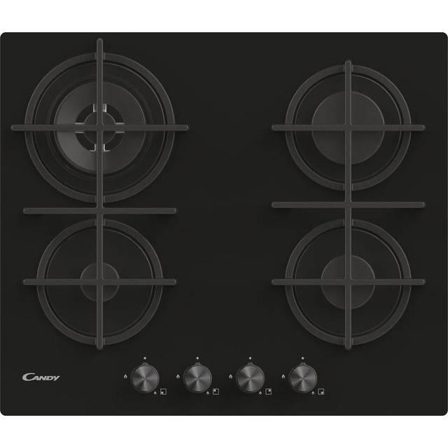 CANDY CDK6GR4PBB 60 cm Gas Hob - Black, Black