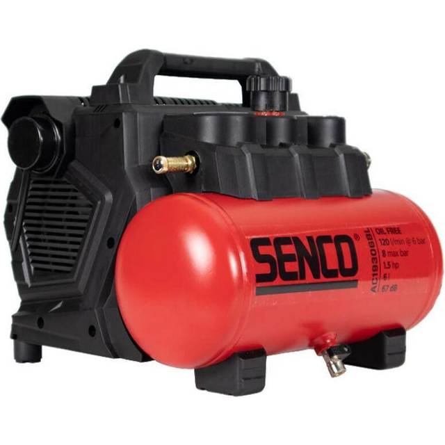 Senco - AC19306BL 6L Low Noise 67dB Portable Air Compressor Oil Free 1.5HP 240V