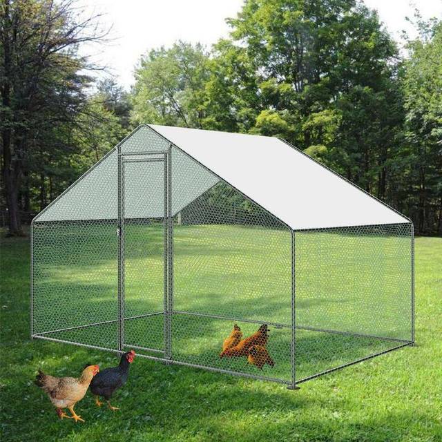 KCT 2x3m Walk In Pet Run Chicken Coop Enclosure Dog Kennel Rabbit Cage with Cover