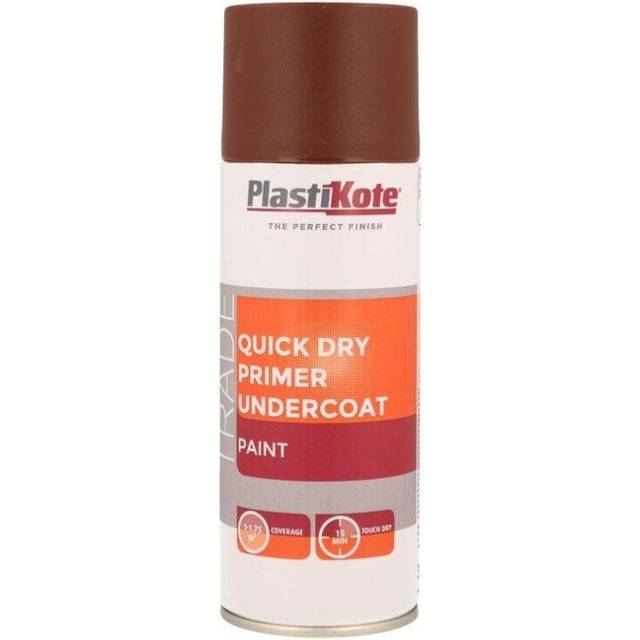 PlastiKote Trade Quick Dry Primer Spray Red Oxide 400ml PKT71002