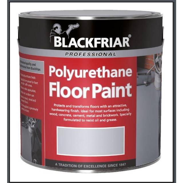 Blackfriar Dark Grey Polyurethane Floor Paint Hard Wearing 5L
