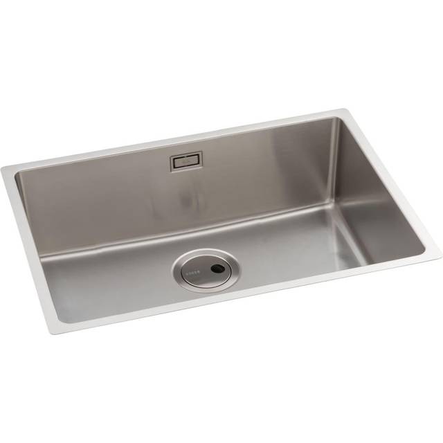 Matrix R15 Single Bowl Undermount Kitchen Sink - Silver (750mm L X 440mm W)