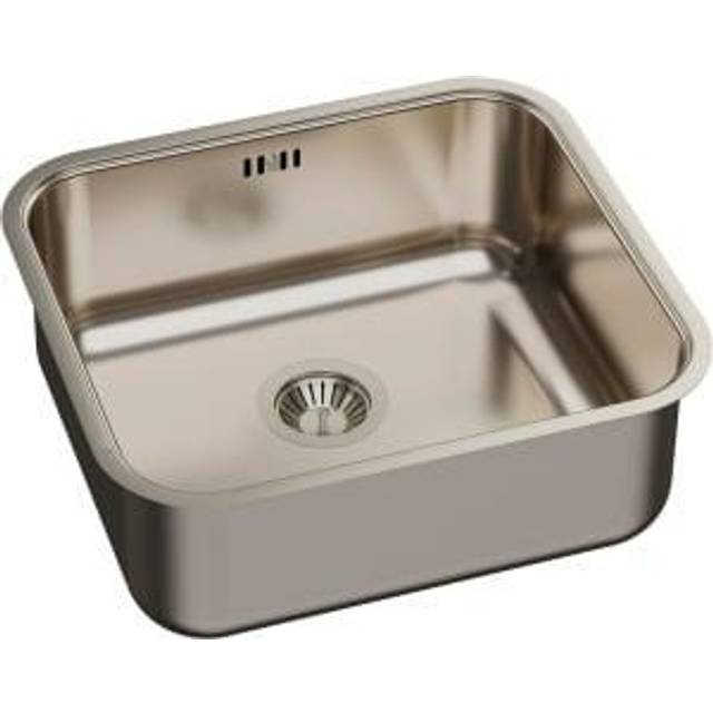 Abode Melbourne 1 Bowl Kitchen Sink - Stainless Steel - Silver