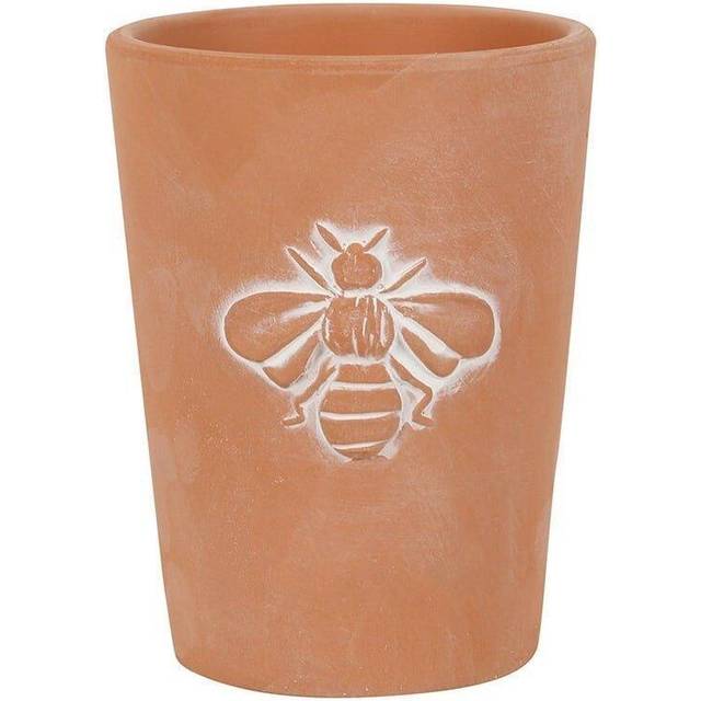 Something Different Bee Terracotta Plant Pot - Light Brown - one size