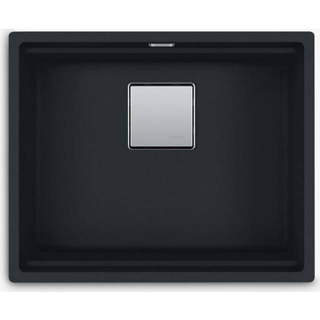 Franke KNG110 52 MB Kubus Fragranite Single Bowl Undermount Sink - MATTE BLACK