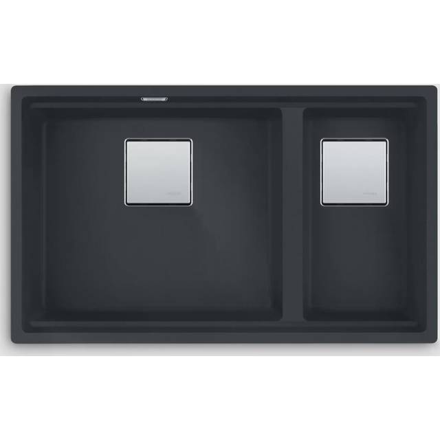 Franke KNG120 MB Kubus Fragranite 1.5 Bowl Undermount Sink - MATTE BLACK