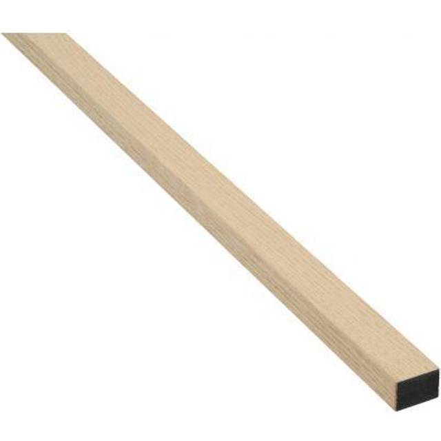 Afslutningsliste eg ubehandlet til akustikpanel 19x27x2400mm sort mdf