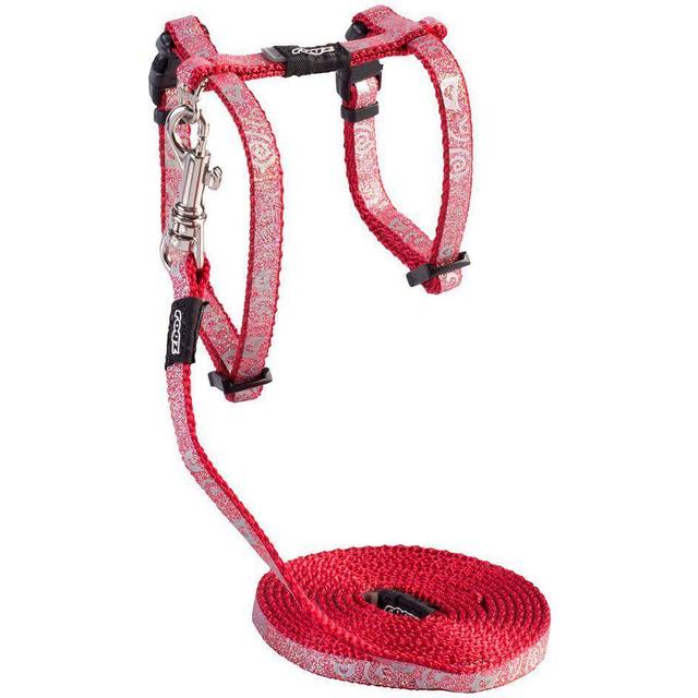 ROGZ SPARKLECAT SELE MED KOPPLING - Röd 24-40cm