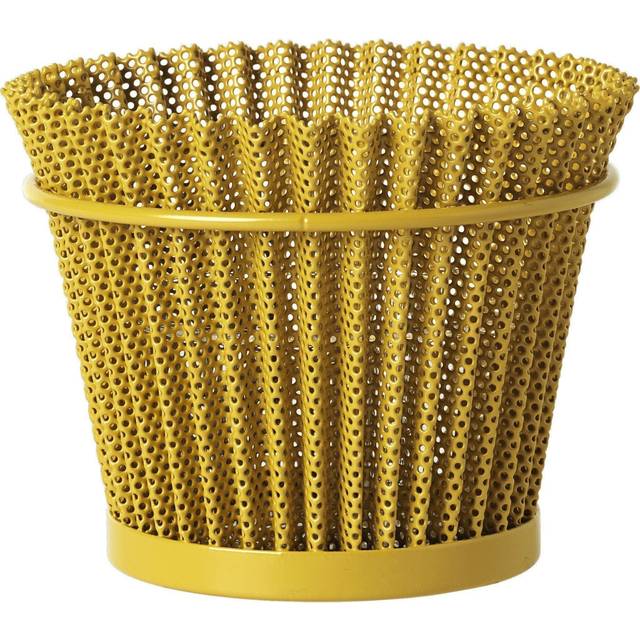 Gubi - Matégot Flower Pot Ø15 cm Mustard Gold - Krukor & vaser - Mathieu Matégot - Guld