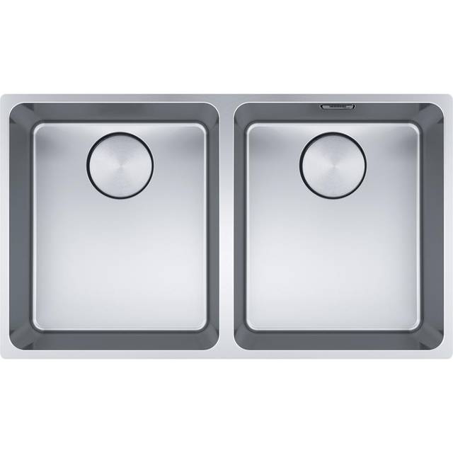 Franke MYX120 34-34 Mythos Bowl Double Bowl Undermount Sink - STAINLESS STEEL