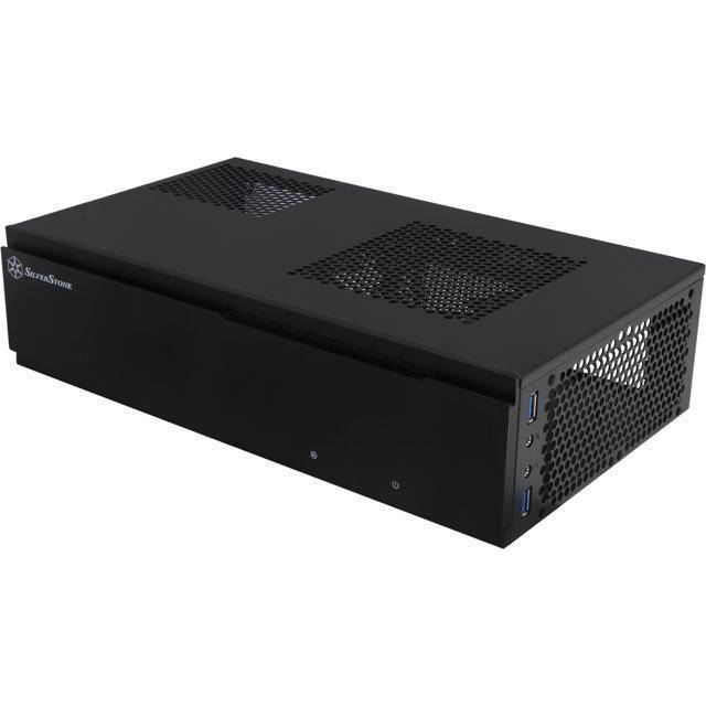 SilverStone SST-ML06B - Milo Slim HTPC Silent Mini-ITX datorfodral, svart
