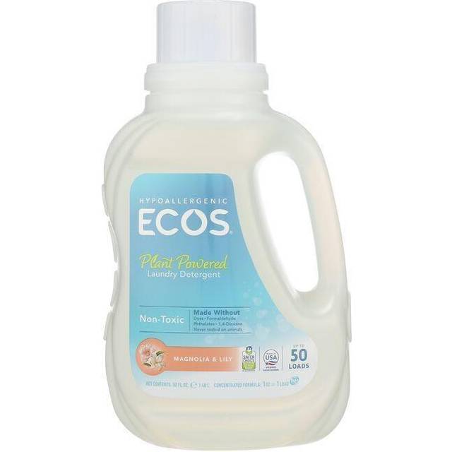 ECOS Hypoallergenic Laundry Liquid Detergent 50 Loads Magnolia & Lily 50 fl oz
